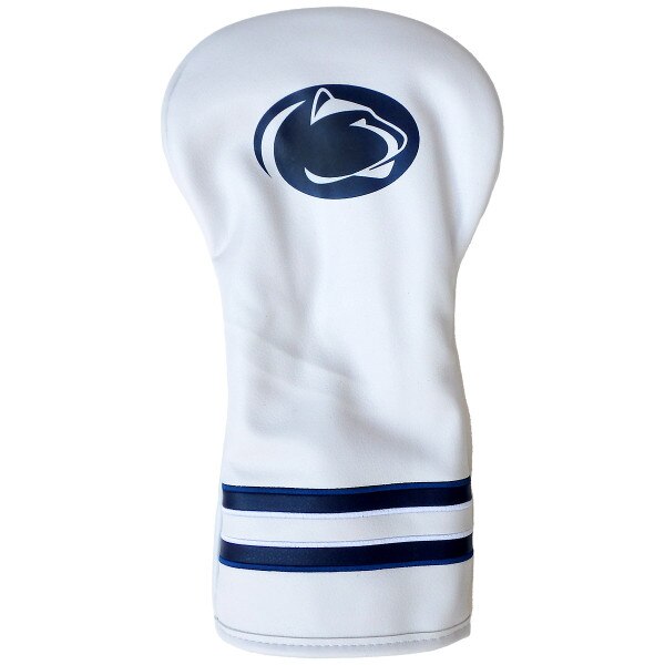 white vintage golf driver head cover image